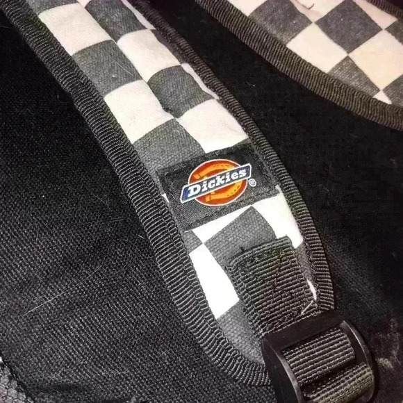 Dickies Black and White Checkered Back Pack Unisex - Picture 5 of 15